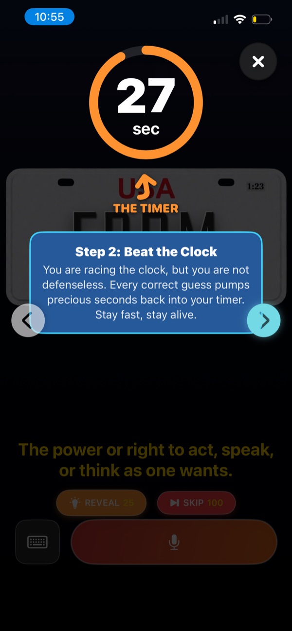 Step 2 — Beat the Clock: the countdown timer